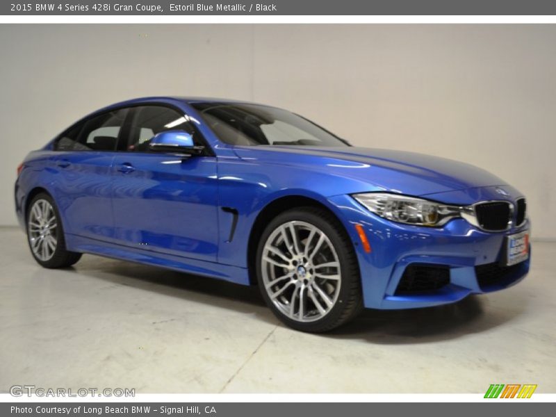 Estoril Blue Metallic / Black 2015 BMW 4 Series 428i Gran Coupe