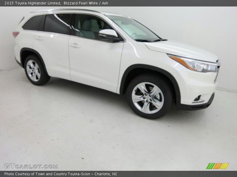 Blizzard Pearl White / Ash 2015 Toyota Highlander Limited