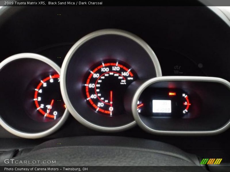 Black Sand Mica / Dark Charcoal 2009 Toyota Matrix XRS