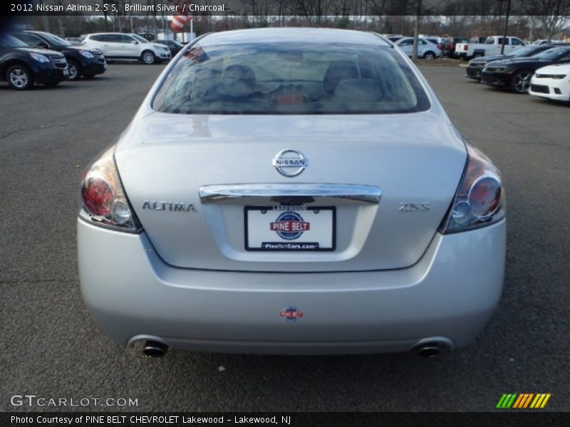 Brilliant Silver / Charcoal 2012 Nissan Altima 2.5 S