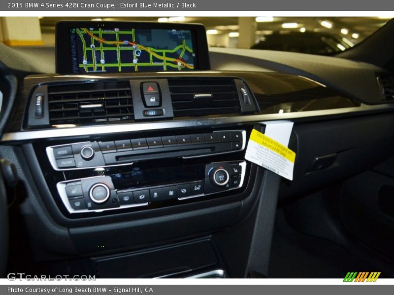 Estoril Blue Metallic / Black 2015 BMW 4 Series 428i Gran Coupe