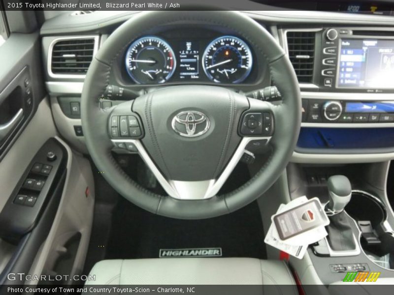 Blizzard Pearl White / Ash 2015 Toyota Highlander Limited