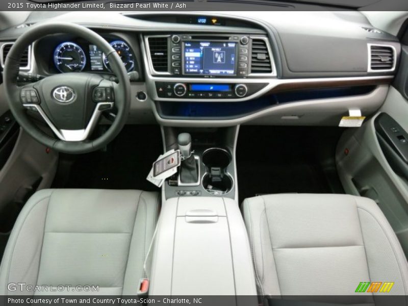 Blizzard Pearl White / Ash 2015 Toyota Highlander Limited