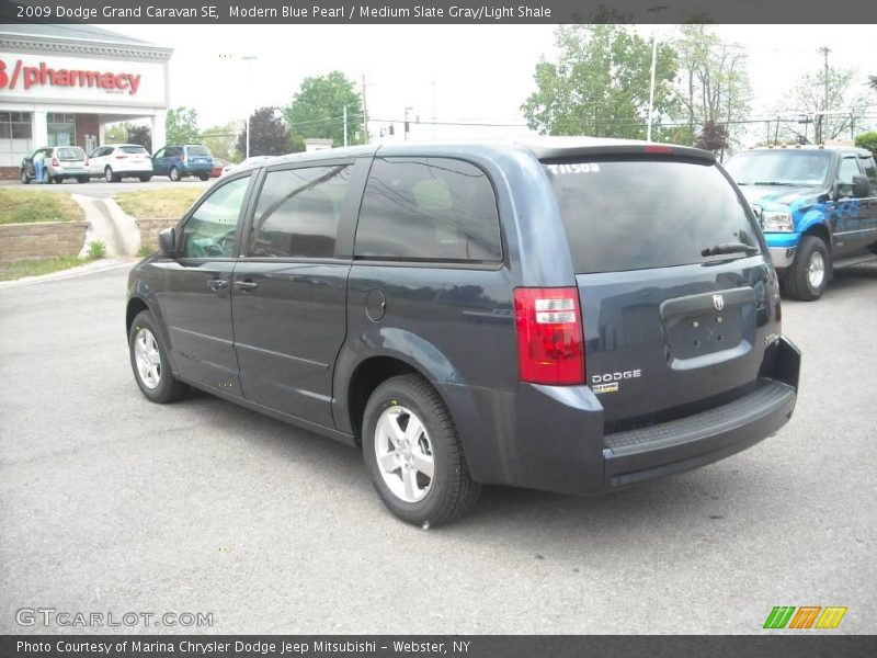 Modern Blue Pearl / Medium Slate Gray/Light Shale 2009 Dodge Grand Caravan SE