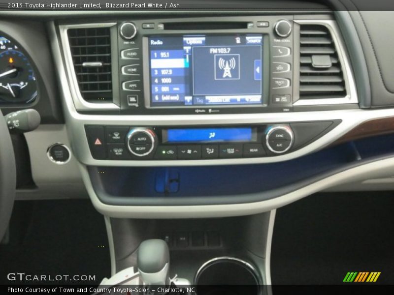 Blizzard Pearl White / Ash 2015 Toyota Highlander Limited