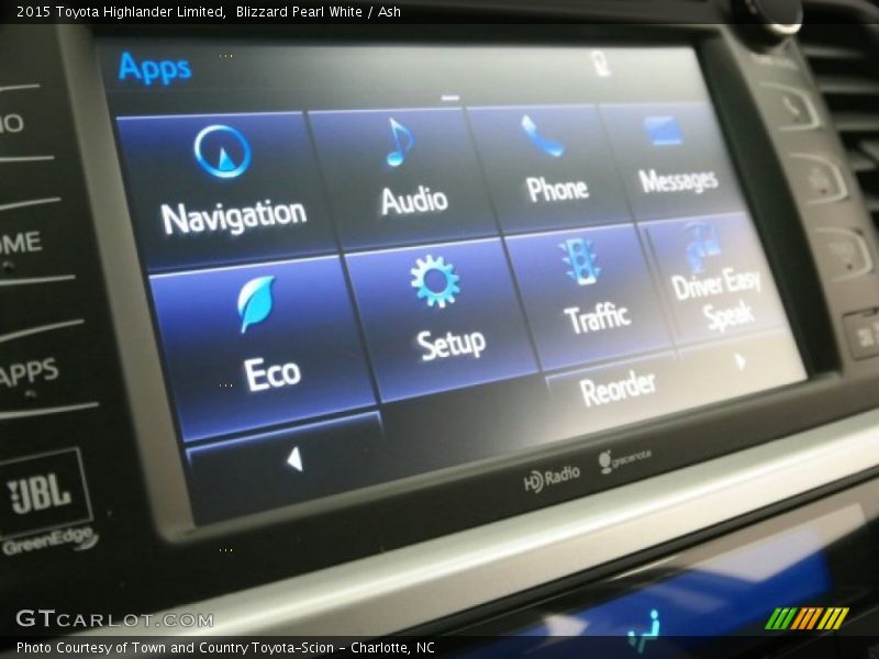 Blizzard Pearl White / Ash 2015 Toyota Highlander Limited