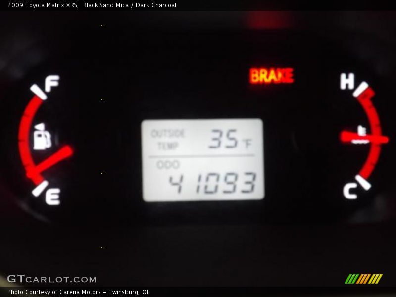 Black Sand Mica / Dark Charcoal 2009 Toyota Matrix XRS