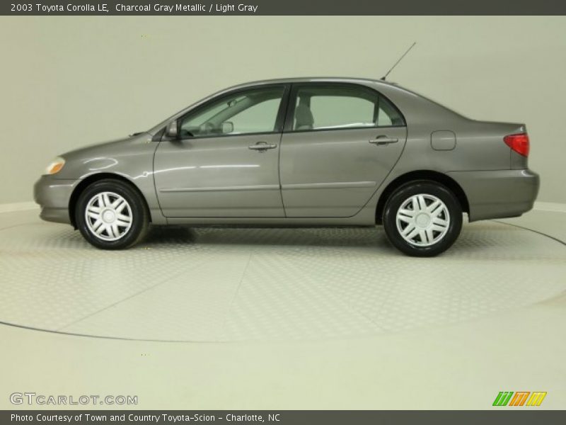 Charcoal Gray Metallic / Light Gray 2003 Toyota Corolla LE