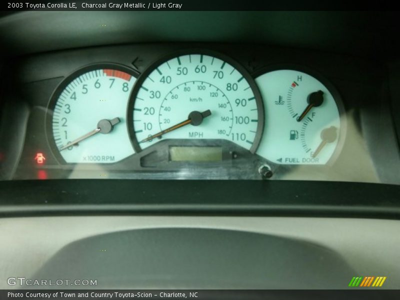 Charcoal Gray Metallic / Light Gray 2003 Toyota Corolla LE