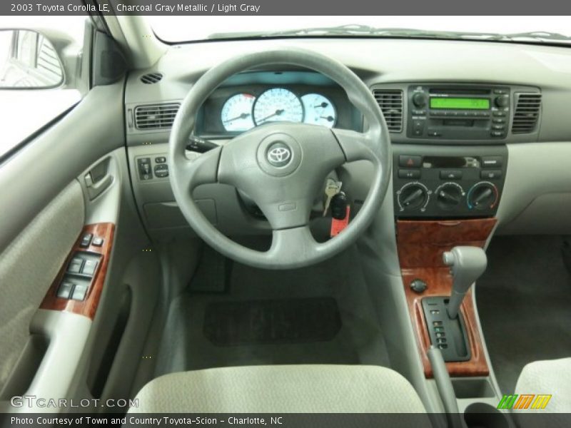 Charcoal Gray Metallic / Light Gray 2003 Toyota Corolla LE