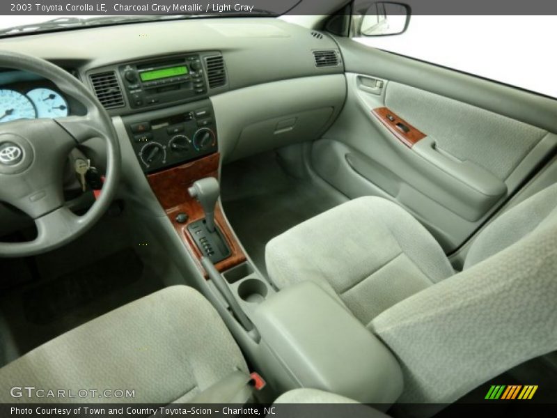 Charcoal Gray Metallic / Light Gray 2003 Toyota Corolla LE