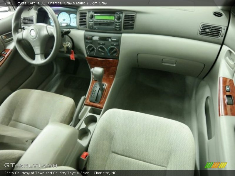 Charcoal Gray Metallic / Light Gray 2003 Toyota Corolla LE