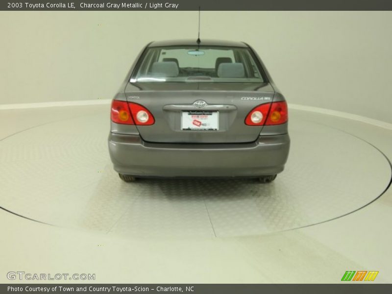 Charcoal Gray Metallic / Light Gray 2003 Toyota Corolla LE