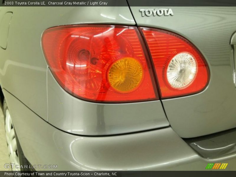 Charcoal Gray Metallic / Light Gray 2003 Toyota Corolla LE