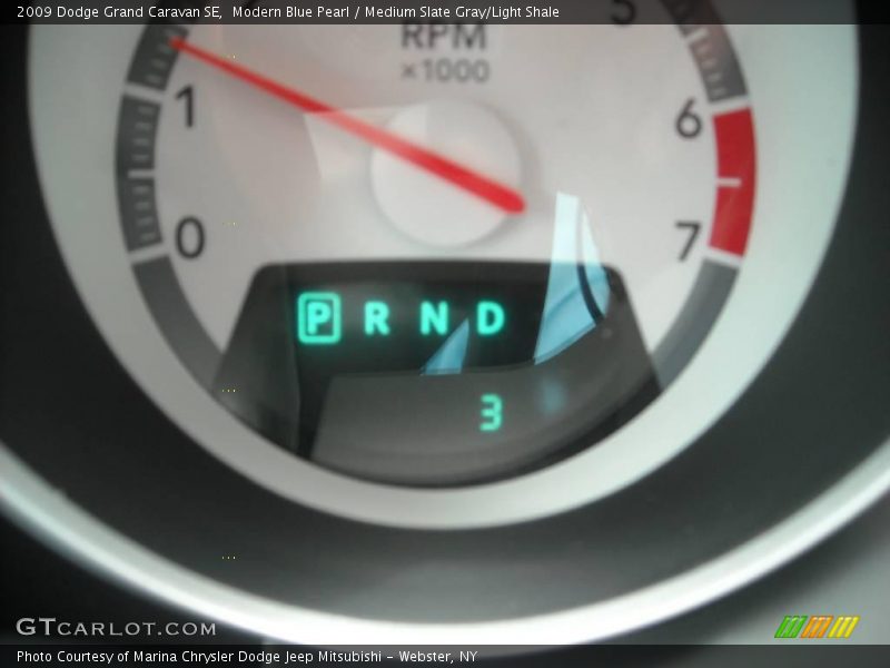 Modern Blue Pearl / Medium Slate Gray/Light Shale 2009 Dodge Grand Caravan SE