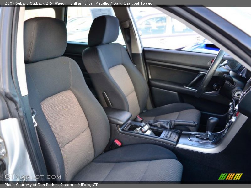 Brilliant Silver Metallic / Dark Charcoal Tweed 2007 Subaru Outback 2.5i Wagon