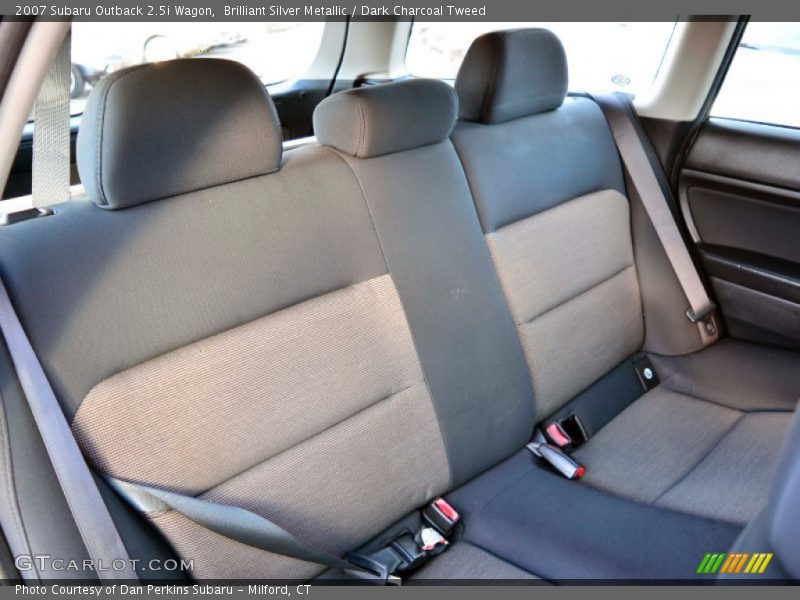 Brilliant Silver Metallic / Dark Charcoal Tweed 2007 Subaru Outback 2.5i Wagon