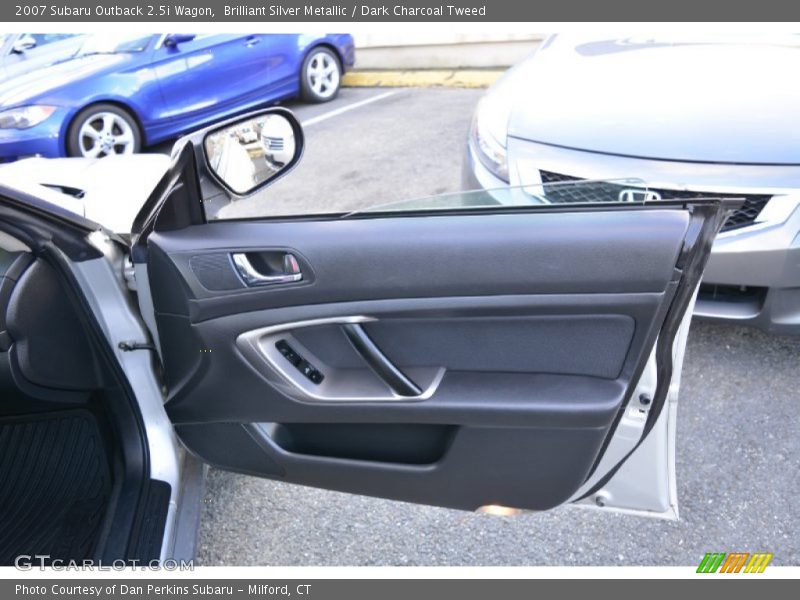 Brilliant Silver Metallic / Dark Charcoal Tweed 2007 Subaru Outback 2.5i Wagon