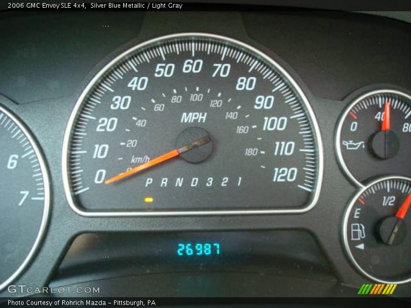 Silver Blue Metallic / Light Gray 2006 GMC Envoy SLE 4x4