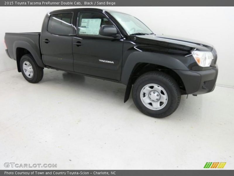 Black / Sand Beige 2015 Toyota Tacoma PreRunner Double Cab