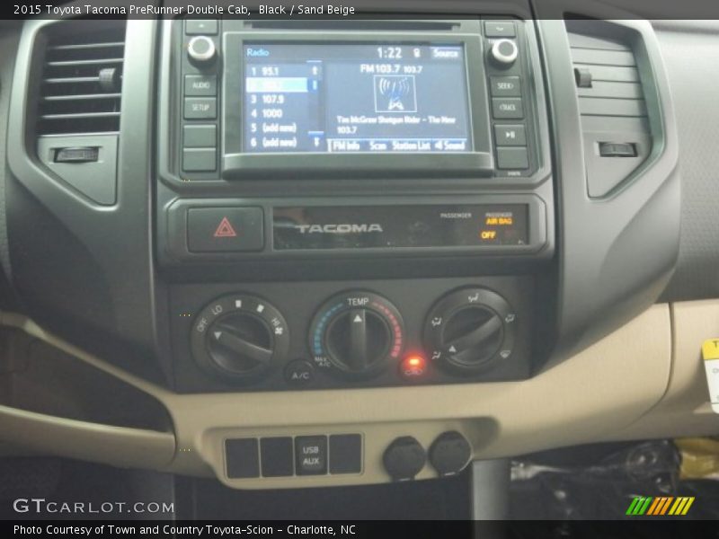 Black / Sand Beige 2015 Toyota Tacoma PreRunner Double Cab