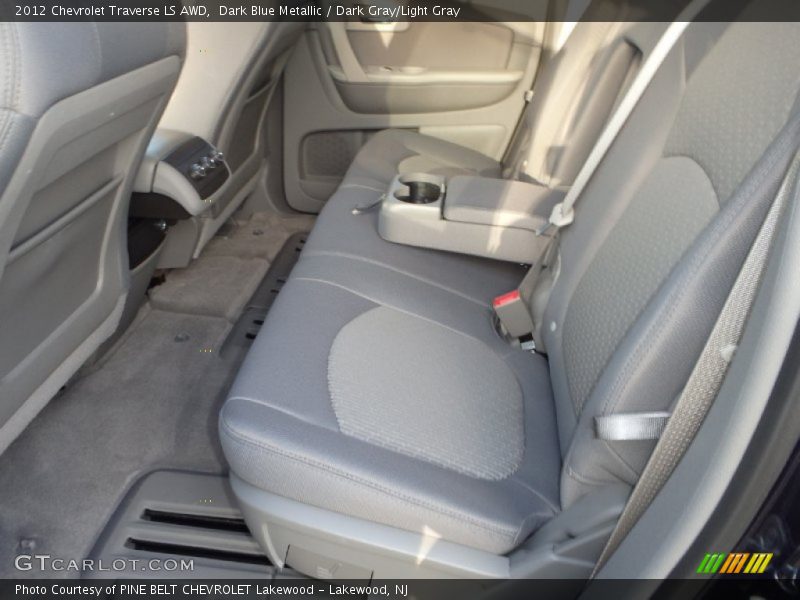 Dark Blue Metallic / Dark Gray/Light Gray 2012 Chevrolet Traverse LS AWD