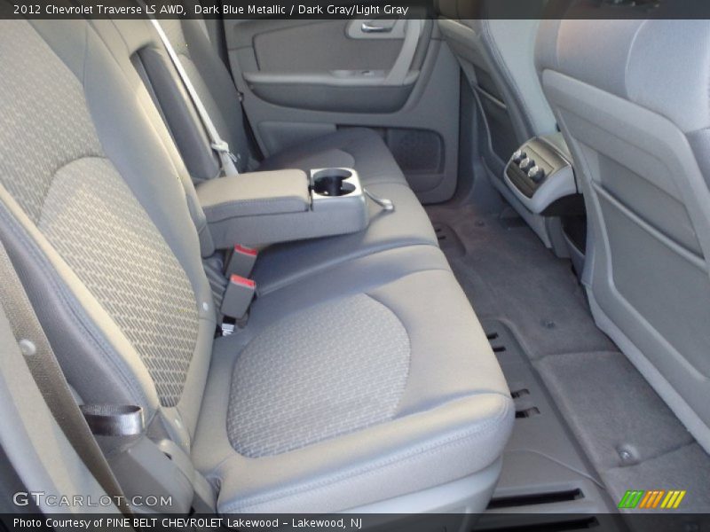 Dark Blue Metallic / Dark Gray/Light Gray 2012 Chevrolet Traverse LS AWD