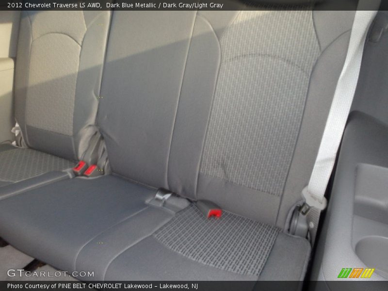 Dark Blue Metallic / Dark Gray/Light Gray 2012 Chevrolet Traverse LS AWD
