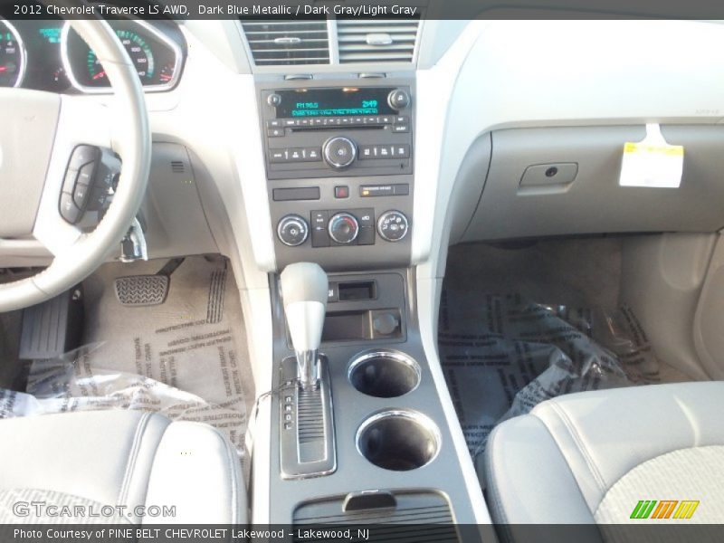 Dark Blue Metallic / Dark Gray/Light Gray 2012 Chevrolet Traverse LS AWD