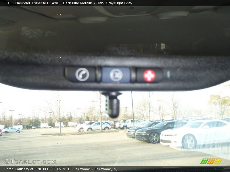 Dark Blue Metallic / Dark Gray/Light Gray 2012 Chevrolet Traverse LS AWD