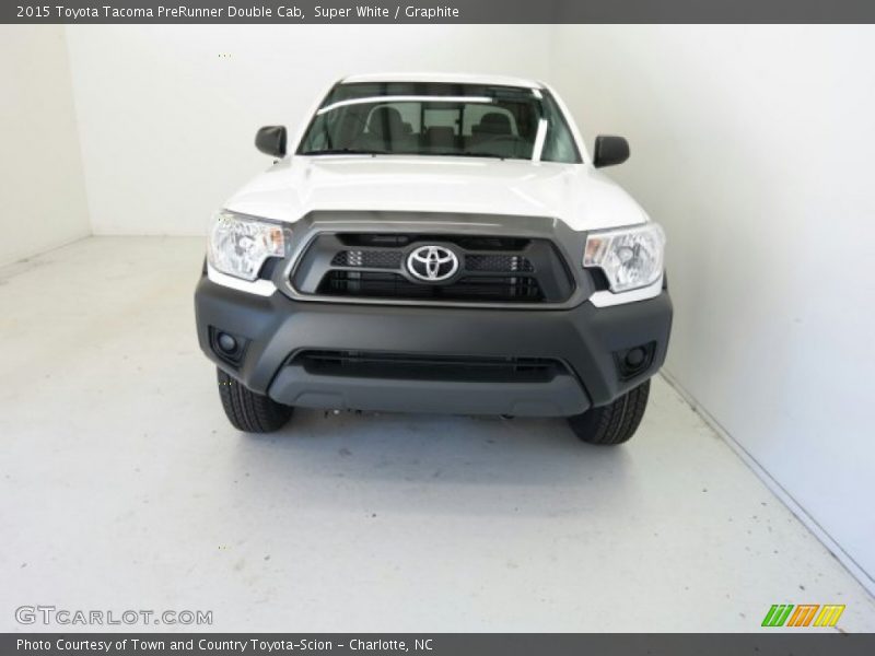 Super White / Graphite 2015 Toyota Tacoma PreRunner Double Cab