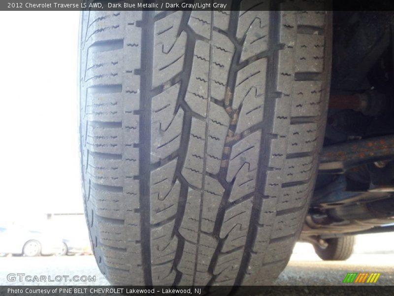 Dark Blue Metallic / Dark Gray/Light Gray 2012 Chevrolet Traverse LS AWD