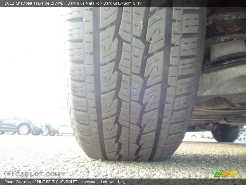 Dark Blue Metallic / Dark Gray/Light Gray 2012 Chevrolet Traverse LS AWD