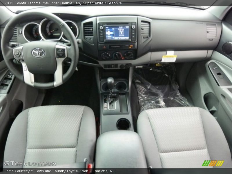 Super White / Graphite 2015 Toyota Tacoma PreRunner Double Cab
