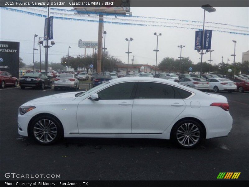 Casablanca White / Black 2015 Hyundai Genesis 3.8 Sedan