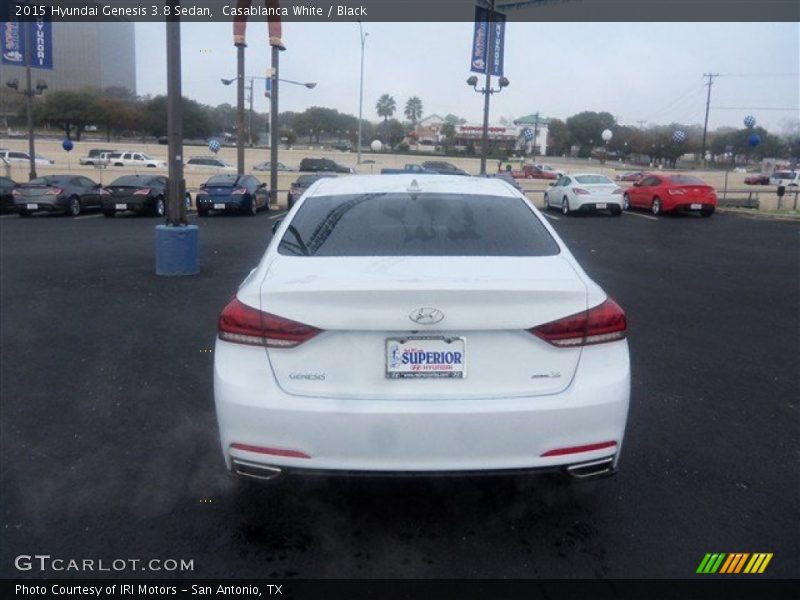 Casablanca White / Black 2015 Hyundai Genesis 3.8 Sedan