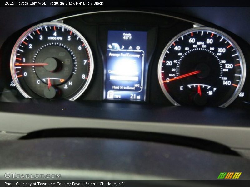 Attitude Black Metallic / Black 2015 Toyota Camry SE