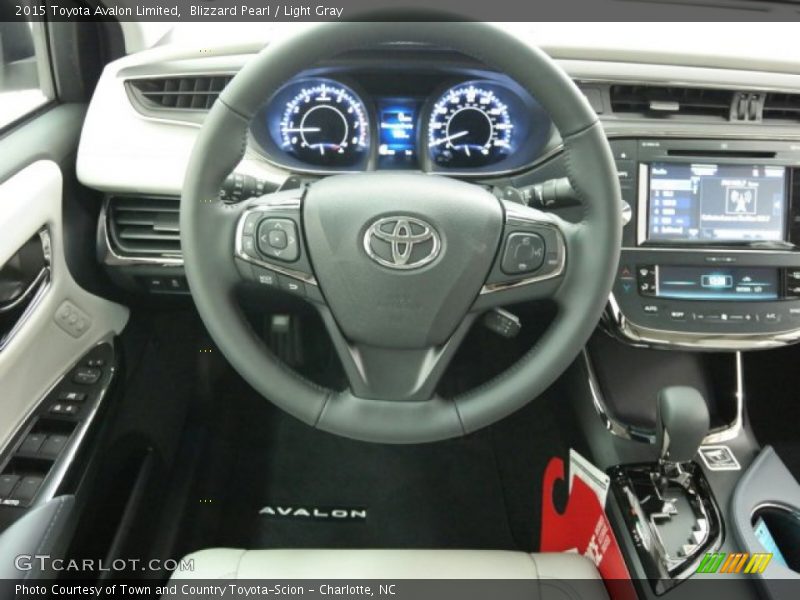 Blizzard Pearl / Light Gray 2015 Toyota Avalon Limited