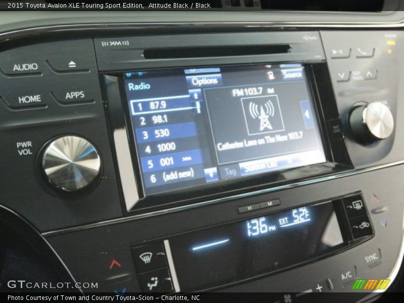 Attitude Black / Black 2015 Toyota Avalon XLE Touring Sport Edition