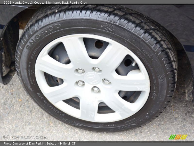 Nighthawk Black Pearl / Gray 2008 Honda Civic LX Coupe