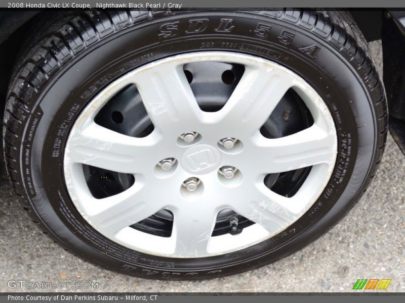 Nighthawk Black Pearl / Gray 2008 Honda Civic LX Coupe