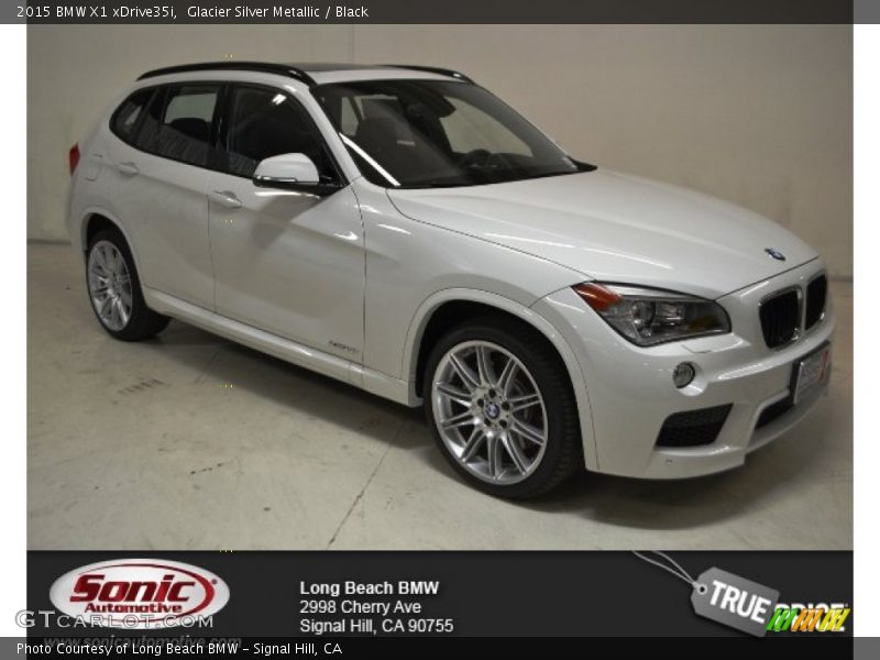 Glacier Silver Metallic / Black 2015 BMW X1 xDrive35i