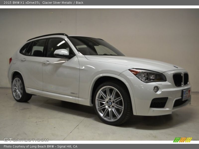 Glacier Silver Metallic / Black 2015 BMW X1 xDrive35i