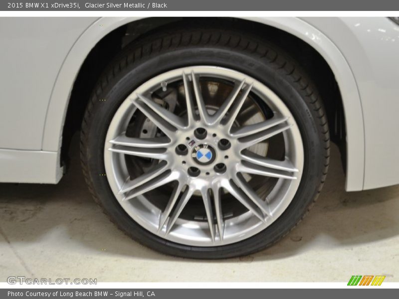 Glacier Silver Metallic / Black 2015 BMW X1 xDrive35i