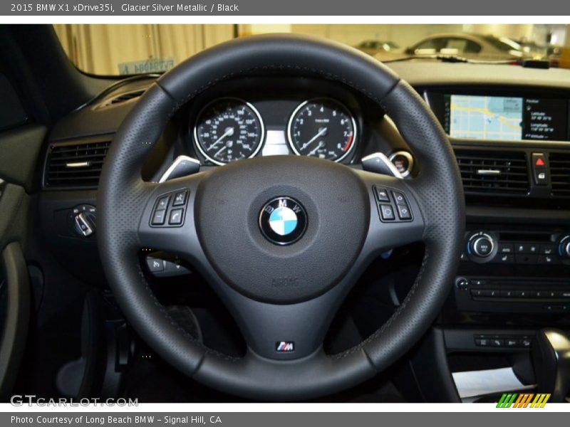 Glacier Silver Metallic / Black 2015 BMW X1 xDrive35i