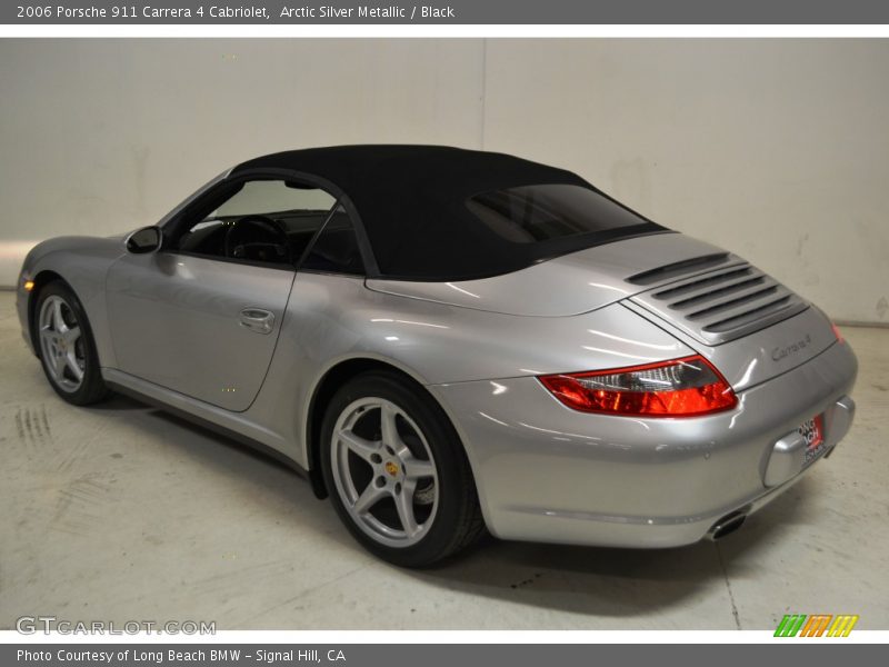 Arctic Silver Metallic / Black 2006 Porsche 911 Carrera 4 Cabriolet