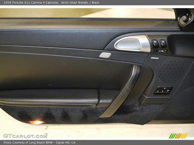 Arctic Silver Metallic / Black 2006 Porsche 911 Carrera 4 Cabriolet