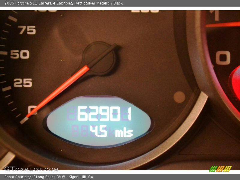 Arctic Silver Metallic / Black 2006 Porsche 911 Carrera 4 Cabriolet