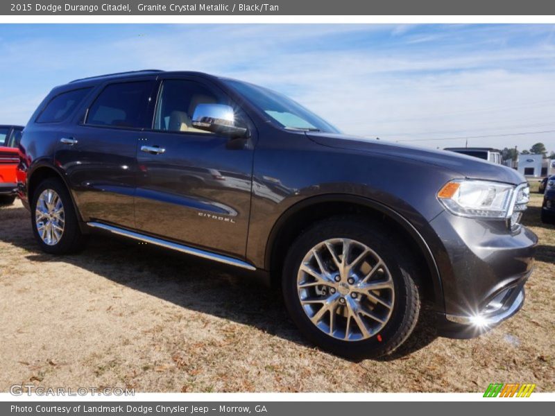 Granite Crystal Metallic / Black/Tan 2015 Dodge Durango Citadel