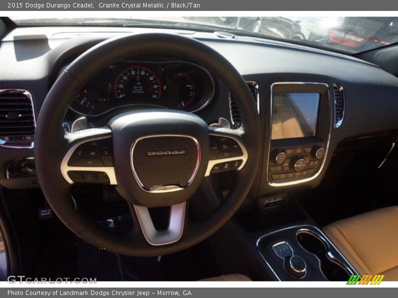 Granite Crystal Metallic / Black/Tan 2015 Dodge Durango Citadel